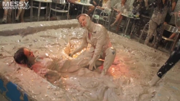 Muddy Wrestling: Busty Satin, Leather/Denim & Casual Slam - 3 Amateur Battles - Audience vs Audience Screencap 82 on sinx.preview.netperv.com