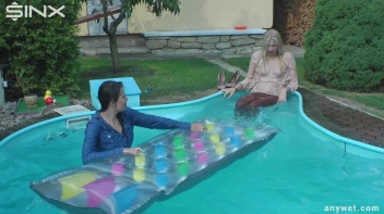 Besties Nearly Get Caught Playing In Backyard Pool! Screencap 33 on sinx.preview.netperv.com