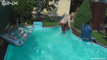 Besties Nearly Get Caught Playing In Backyard Pool! Screencap 52 on sinx.preview.netperv.com