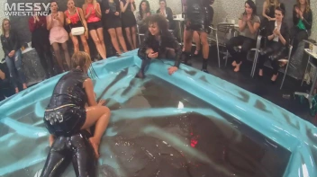 Messy Wrestling: Stylish, Feisty, And Ready To Rock That Oil!  4 Action Cam Battles With 8 Crazy Babes!! Screencap 17 on sinx.preview.netperv.com