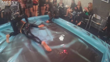 Messy Wrestling: Stylish, Feisty, And Ready To Rock That Oil!  4 Action Cam Battles With 8 Crazy Babes!! Screencap 32 on sinx.preview.netperv.com