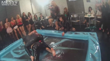 Messy Wrestling: Stylish, Feisty, And Ready To Rock That Oil!  4 Action Cam Battles With 8 Crazy Babes!! Screencap 40 on sinx.preview.netperv.com