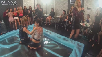 Messy Wrestling: Stylish, Feisty, And Ready To Rock That Oil!  4 Action Cam Battles With 8 Crazy Babes!! Screencap 8 on sinx.preview.netperv.com