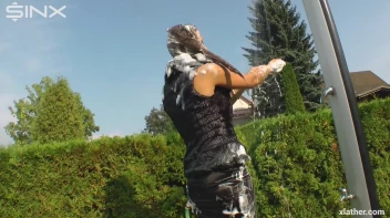 Clothed Hair Washing In Outdoor Shower Screencap 34 on sinx.preview.netperv.com