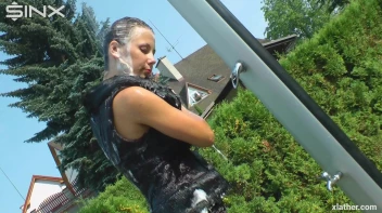 Clothed Hair Washing In Outdoor Shower Screencap 41 on sinx.preview.netperv.com