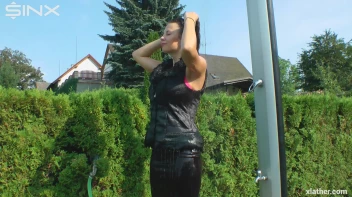 Clothed Hair Washing In Outdoor Shower Screencap 48 on sinx.preview.netperv.com