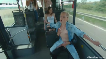 Diva Strokes Her Dildo And Slimes Babe On The Bus Screencap 43 on sinx.preview.netperv.com