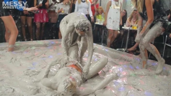 Messy Wrestling: Shiny Babes Brawl Hard In The Mud - Topless Take-Down!! Screencap 48 on sinx.preview.netperv.com