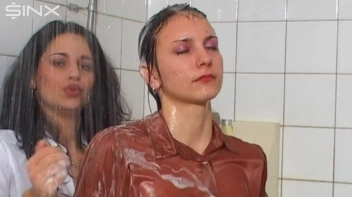 Raven Haired Babes Lather Up Their Hair Screencap 20 on sinx.preview.netperv.com