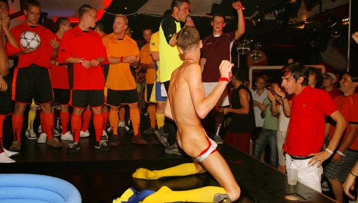 Our latest guys go crazy party is und...