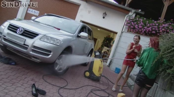 Pretty Piss Bitches!  Car Wash Hos Go Totally Nasty With Their Unbelievable Golden Flows! Screencap 111 on sinx.preview.netperv.com