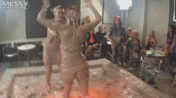 Muddy Wrestling: Raging Regina vs.The Cinnamon Buns Screencap 40 on sinx.preview.netperv.com