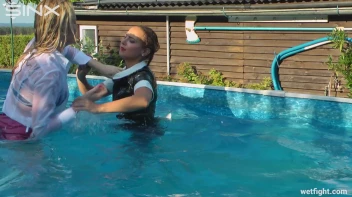 Blonde Fights Her Maid In The Pool Screencap 52 on sinx.preview.netperv.com