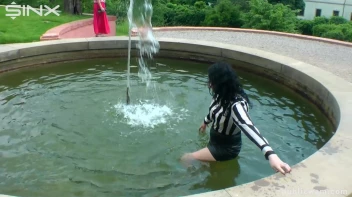 Hot Babe's Wet And Messy Outdoor Cool Down Screencap 5 on sinx.preview.netperv.com