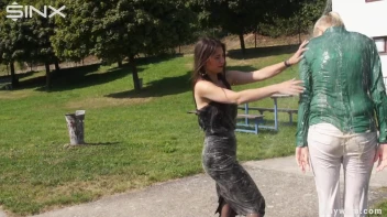 Gorgeous Girls Get Wet And Messy In The Park Screencap 102 on sinx.preview.netperv.com