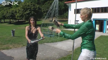 Gorgeous Girls Get Wet And Messy In The Park Screencap 119 on sinx.preview.netperv.com