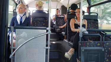 Latest deal - Blonde Schoolgirl Hides From Ticket Inspector And Pays The Price