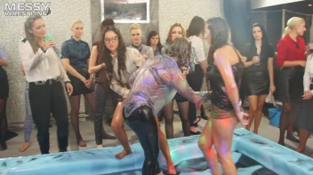 Messy Wrestling: Royal Oil Smackdown - Get Her Down And Slop Around! 2 Audience Fights! Screencap 46 on sinx.preview.netperv.com