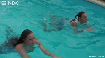 Sexy Swim Babes Play In The Pool Screencap 53 on sinx.preview.netperv.com