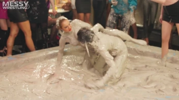 Messy Wrestling: Fashion Freaks Throw Down In The Mud - Watch Them Roar! Screencap 48 on sinx.preview.netperv.com