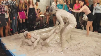 Messy Wrestling: Fashion Freaks Throw Down In The Mud - Watch Them Roar! Screencap 63 on sinx.preview.netperv.com