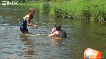 Fun Fueled Water Fight Heads To The River Screencap 33 on sinx.preview.netperv.com