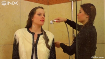 Sexy Babes Shower Together Fully Clothed Screencap 12 on sinx.preview.netperv.com