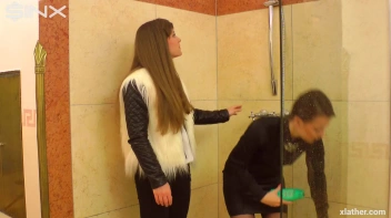 Sexy Babes Shower Together Fully Clothed Screencap 2 on sinx.preview.netperv.com