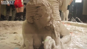 Messy Wrestling: Tattooed Beauty, Ripped Clothes & Lots Of Mud Covered Booby & Booty! Screencap 91 on sinx.preview.netperv.com