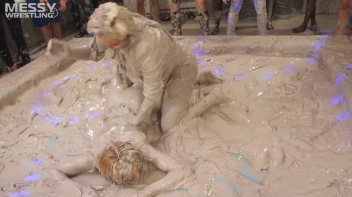 Messy Wrestling: Tattooed Beauty, Ripped Clothes & Lots Of Mud Covered Booby & Booty! Screencap 38 on sinx.preview.netperv.com