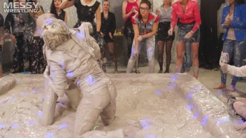 Messy Wrestling: Tattooed Beauty, Ripped Clothes & Lots Of Mud Covered Booby & Booty! Screencap 39 on sinx.preview.netperv.com