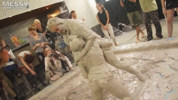 Messy Wrestling: Tattooed Beauty, Ripped Clothes & Lots Of Mud Covered Booby & Booty! Screencap 59 on sinx.preview.netperv.com
