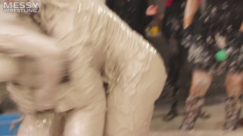 Messy Wrestling: Tattooed Beauty, Ripped Clothes & Lots Of Mud Covered Booby & Booty! Screencap 79 on sinx.preview.netperv.com