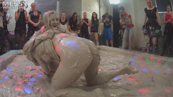 Messy Wrestling: Tattooed Beauty, Ripped Clothes & Lots Of Mud Covered Booby & Booty! Screencap 80 on sinx.preview.netperv.com
