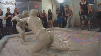 Messy Wrestling: Tattooed Beauty, Ripped Clothes & Lots Of Mud Covered Booby & Booty! Screencap 81 on sinx.preview.netperv.com