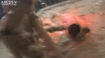 Muddy Wrestling: Roughin' Up The Ring In Leather! 2 Amateur Battles - Audience vs. Audience Screencap 13 on sinx.preview.netperv.com