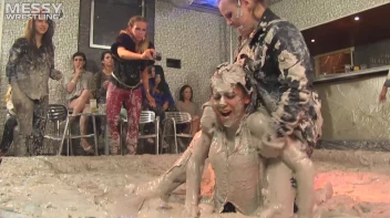 Muddy Wrestling: Roughin' Up The Ring In Leather! 2 Amateur Battles - Audience vs. Audience Screencap 42 on sinx.preview.netperv.com