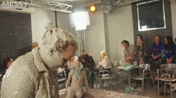 Muddy Wrestling: Roughin' Up The Ring In Leather! 2 Amateur Battles - Audience vs. Audience Screencap 55 on sinx.preview.netperv.com