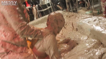 Muddy Wrestling: Roughin' Up The Ring In Leather! 2 Amateur Battles - Audience vs. Audience Screencap 66 on sinx.preview.netperv.com