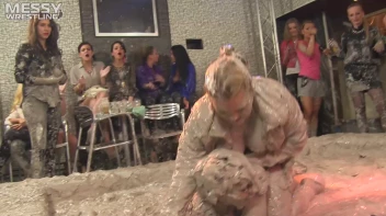 Muddy Wrestling: Roughin' Up The Ring In Leather! 2 Amateur Battles - Audience vs. Audience Screencap 72 on sinx.preview.netperv.com