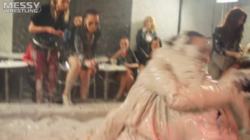 Muddy Wrestling: Roughin' Up The Ring In Leather! 2 Amateur Battles - Audience vs. Audience Screencap 8 on sinx.preview.netperv.com