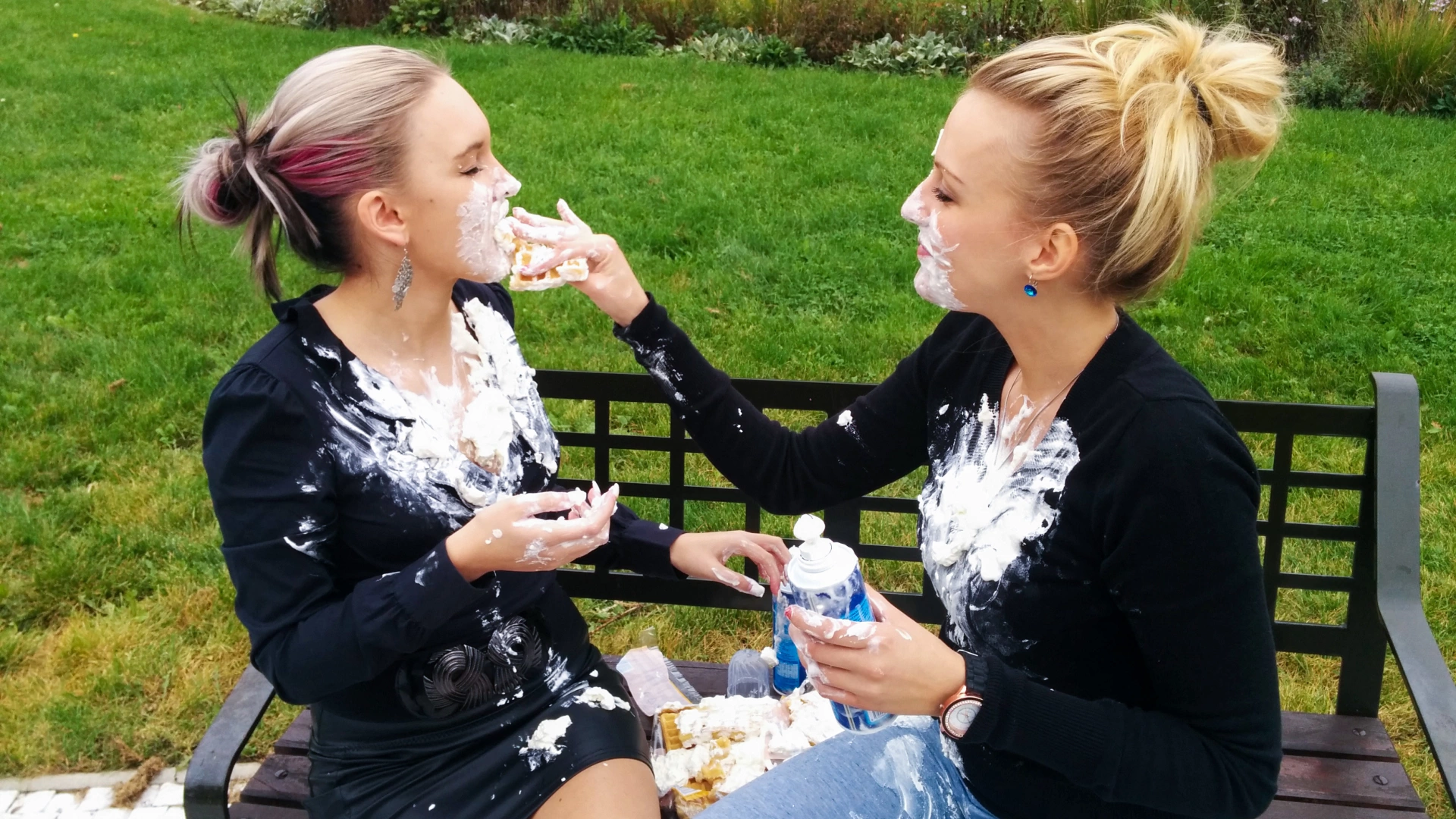 Wet And Messy Creamy Waffle Fun on sinx.preview.netperv.com