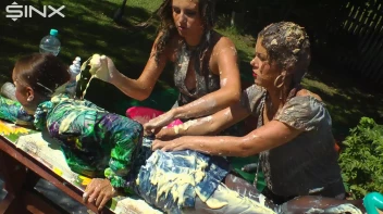 Wet And Messy Duo Splosh Their Friend Screencap 19 on sinx.preview.netperv.com