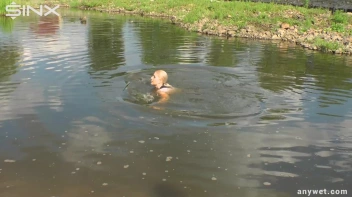Seductive Blonde Smokes And Gets Drenched In Lake Screencap 61 on sinx.preview.netperv.com