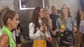 Messy Wrestling: Battle Babes Clothes Rippin',  Freaky Swimmin' And Action Sweatin' In The Oil!!! Screencap 36 on sinx.preview.netperv.com