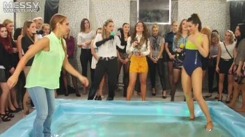 Messy Wrestling: Battle Babes Clothes Rippin',  Freaky Swimmin' And Action Sweatin' In The Oil!!! Screencap 5 on sinx.preview.netperv.com