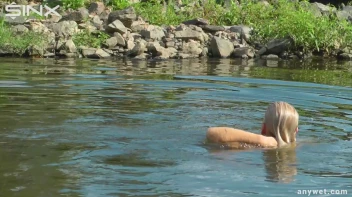 Seductive Blonde Smokes And Gets Drenched In Lake Screencap 45 on sinx.preview.netperv.com