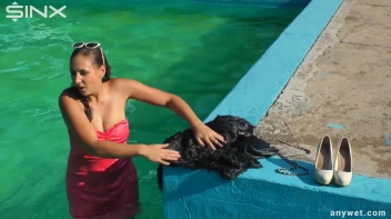 Waterpark Fun For Fully Clothed Brunette Babe Screencap 20 on sinx.preview.netperv.com