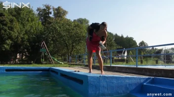 Waterpark Fun For Fully Clothed Brunette Babe Screencap 31 on sinx.preview.netperv.com