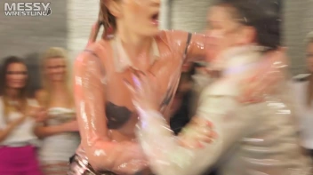 Messy Wrestling: Shiny, Slimy, And Ready To Rip It Up In The Oil!  Classy Babe Throw-Down!! Screencap 40 on sinx.preview.netperv.com